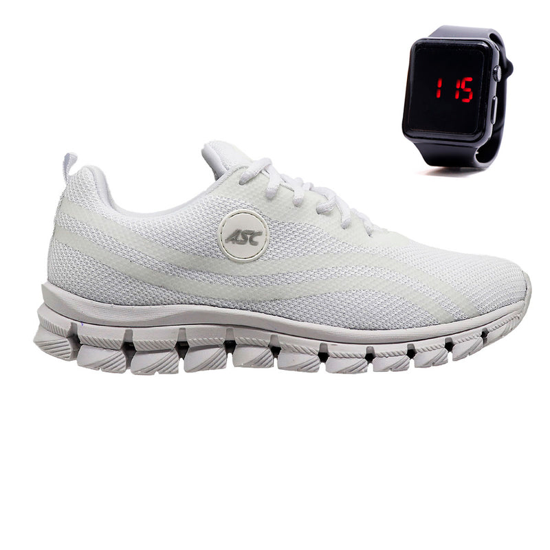 Kit Tênis Feminino Lege 21 + Relógio Quadrado - Conforto e Estilo para Seus Dias