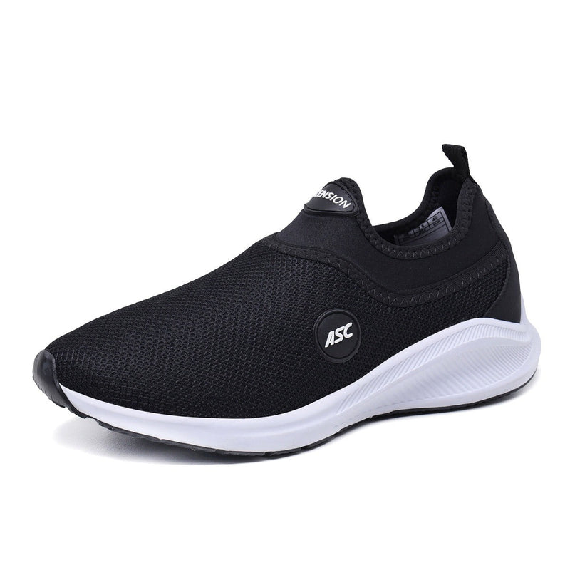 Tênis Feminino - Tênis Masculino Calce Fácil Preto e Branco - Conforto e Estilo Sem Complicações