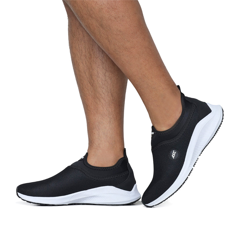 Tênis Feminino - Tênis Masculino Calce Fácil Preto e Branco - Conforto e Estilo Sem Complicações