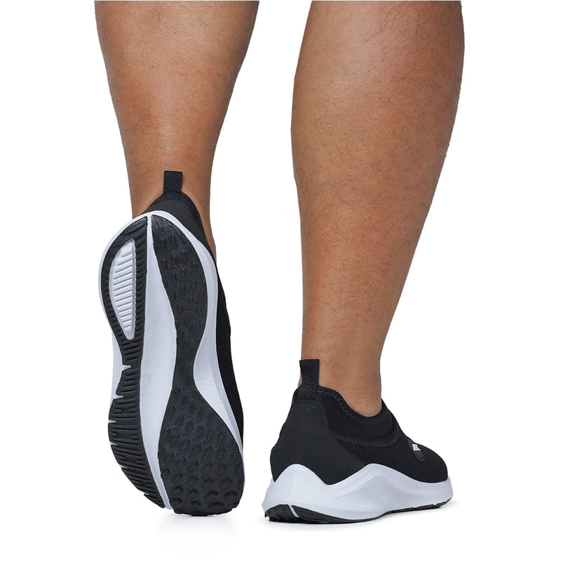 Tênis Feminino - Tênis Masculino Calce Fácil Preto e Branco - Conforto e Estilo Sem Complicações