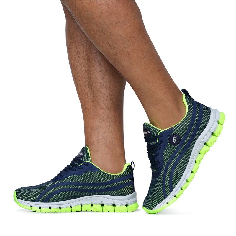 Tênis Feminino - Tênis Masculino ( Unissex ) Lege 21  Marinho e Verde Limão - Seu Companheiro para Atividades Versáteis
