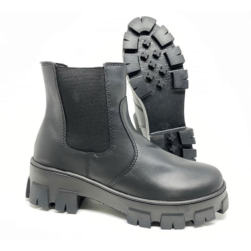 Bota Chelsea Feminina Lisa Preta