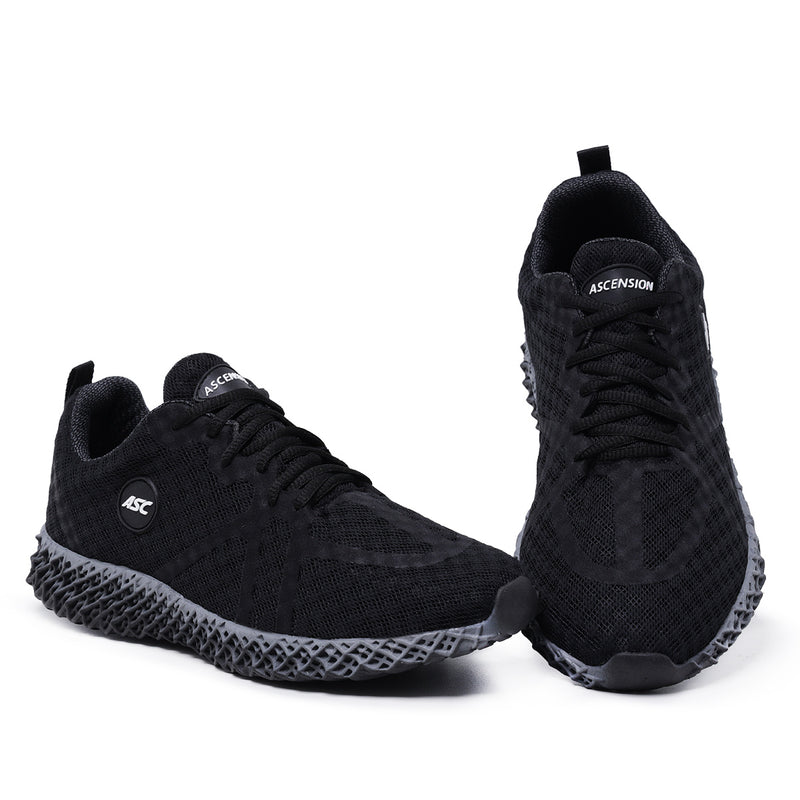 Tênis Feminino - Tênis Masculino  Ghost 3 Preto e Cinza - Estilo e Conforto para Todos os Momentos