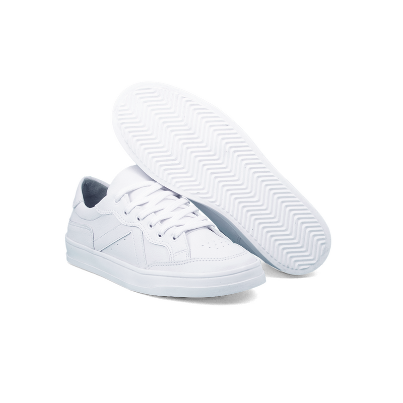 Tênis Feminino Branco Casual Confortável Estiloso