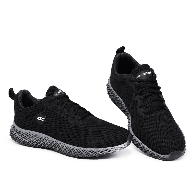 Tênis Feminino - Tênis Masculino Ghost 2 Preto /  Cinza  - Estilo e Conforto para Todos os Momentos