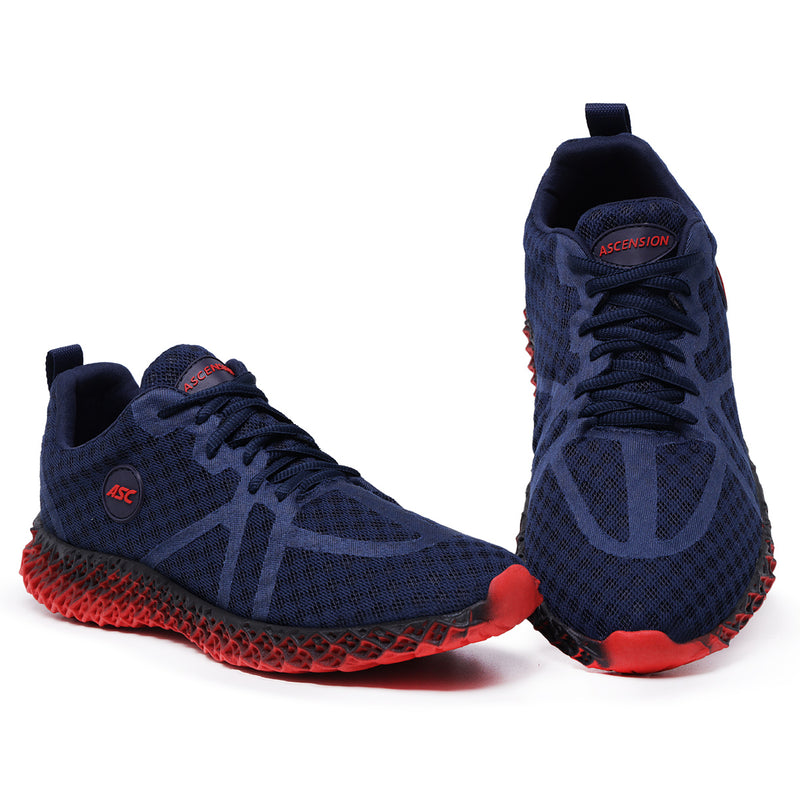 Tênis Feminino - Tênis Masculino Ghost 2 Marinho e Vermelho - Estilo e Conforto para Todos os Momentos