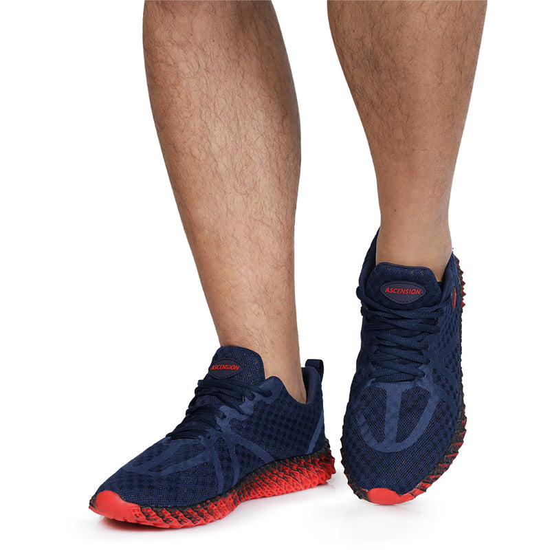 Tênis Feminino - Tênis Masculino Ghost 2 Marinho e Vermelho - Estilo e Conforto para Todos os Momentos