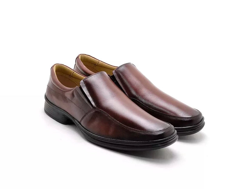 Sapato Social Zarato Mogno e Preto - Elegância que Respeita Seu Conforto Único